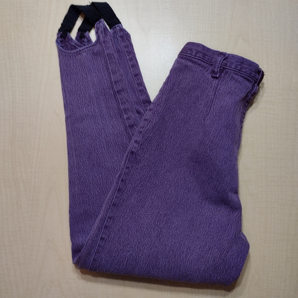 Gitano Vintage 80s Women's Purple Jeans - Picture 5 of 13